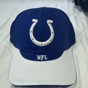 Colts NFL Snapback Hat Blue White Mesh Cap